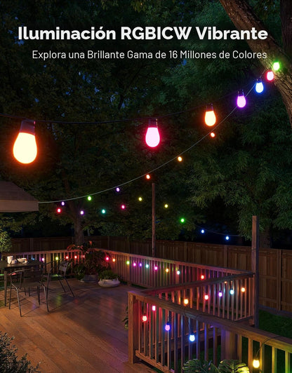 Tira de luces S14 Govee para exteriores, 96FT, Impermeable IP66.