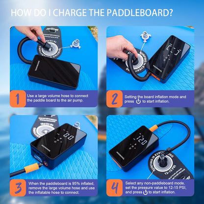 Inflador Portátil 150 PSI Compresor Aire Auto Powerbank LED (USADO)