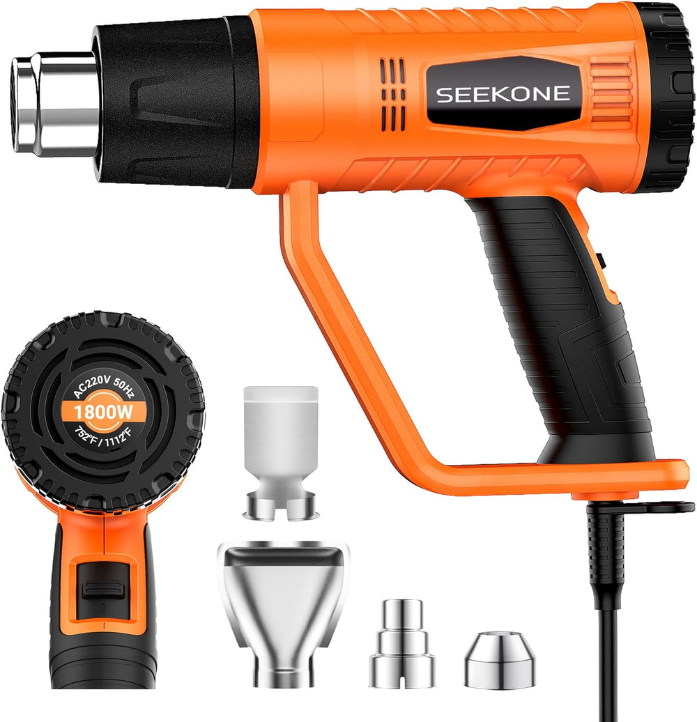 SEEKONE - Pistola de calor de 1800 W, con 900 °F y 1400 °F (400 ℃-600 ℃).