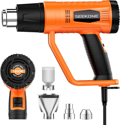 SEEKONE - Pistola de calor de 1800 W, con 900 °F y 1400 °F (400 ℃-600 ℃).