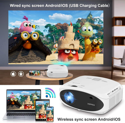 Proyector WiFi Bluetooth 7500L Full HD 1080P Proyector XOPPOX