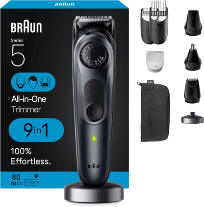 Recortadora 9 en 1 para hombres, Braun Kit, serie 5.