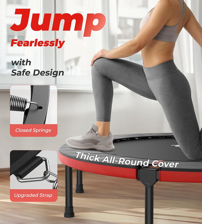 Trampolín Plegable BCAN 40'' Para Adultos Con Asa Ajustable