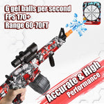 Juguete pistola M4A1 de bolas de gel con gafas con tambor