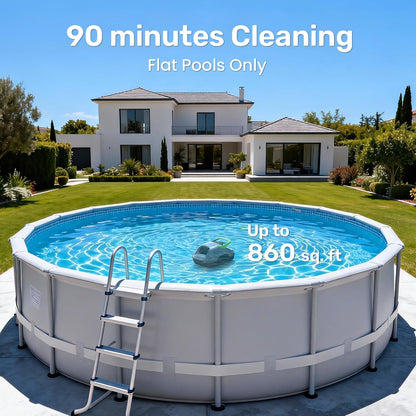 Robot Limpia Piscinas Gosvor Inalámbrico 90 Min 860 Pies² Detalle
