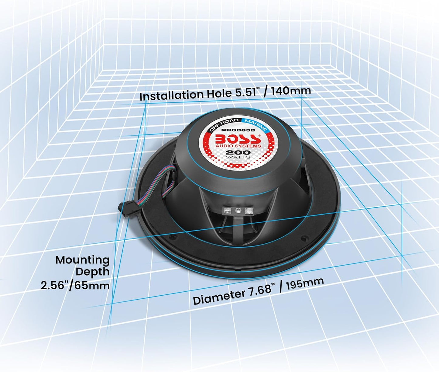 Bocina  Boss Audio MRGB65B Speaker.