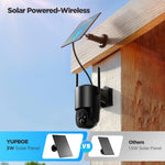 Cámara de seguridad inalámbrica, exterior, solar, WiFi (USADA).