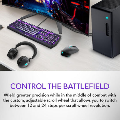 Mouse inalámbrico para Juegos, Alienware AW610M, 16000 dpi.(USADO)
