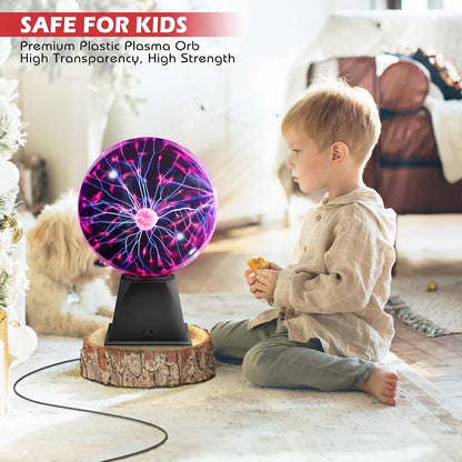 Lámpara Bola de Plasma Sensible al Tacto morado