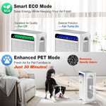 Purificador Aire Hepa KNKA APH4000 Mascotas Polen 60㎡