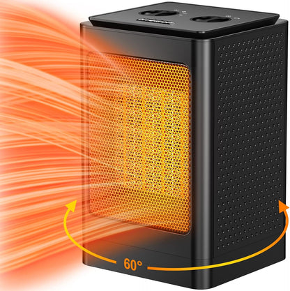 Calentador  eléctrico oscilante de 60 ° DAONEG 1500 W portátil