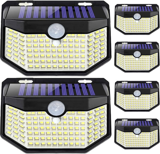 Luces LED solares para exteriores, con sensor de movimiento, 6pcs.