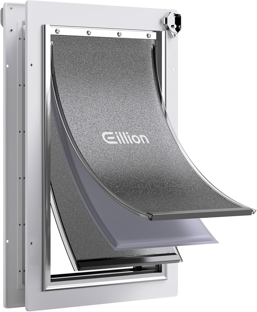 Eillion Puerta Para Mascotas Grande L Con Marco De Aluminio