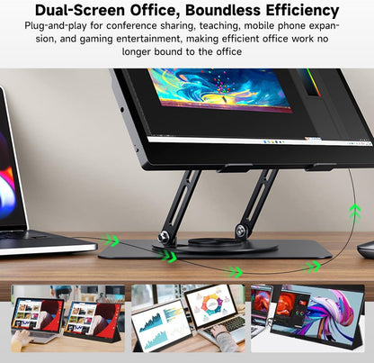 Monitor portátil Tanxjia HX156UT, 15.6", visualización táctil OLED 4K.