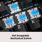 CIY X77 Teclado mecánico intercambiable en caliente.