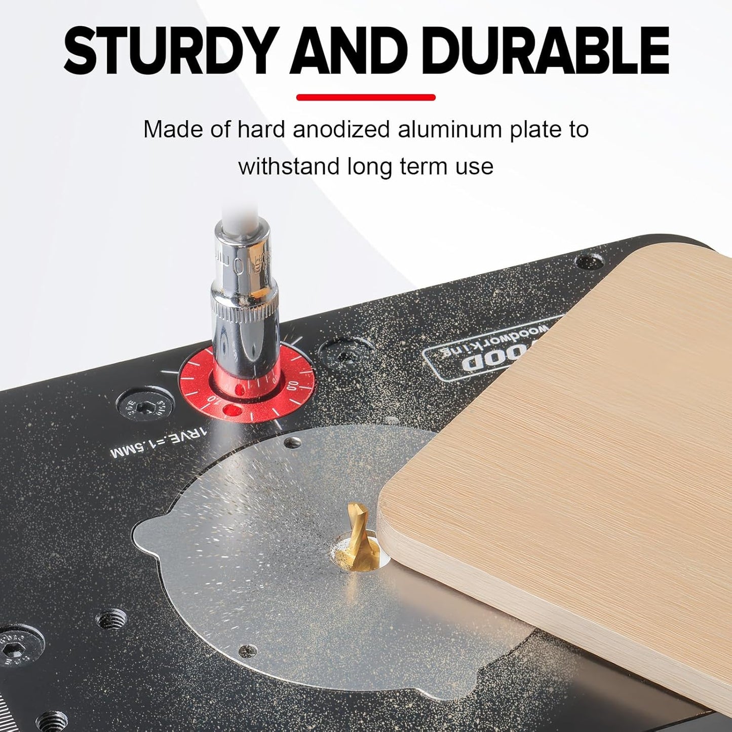 Sistema de elevación de mesa de enrutador de precisión, carpinteria.