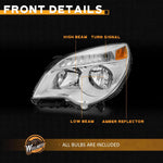 Conjunto de faros delanteros para Chevy Equinox, 2010-2015.