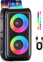 Karaoke Altavoz Bluetooth con 2 micrófonos T-08