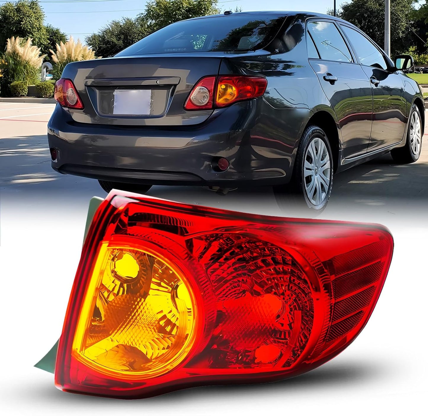 Faro trasero para Toyota Corolla, 09-10, lado derecho, (SIN BOMBILLAS).