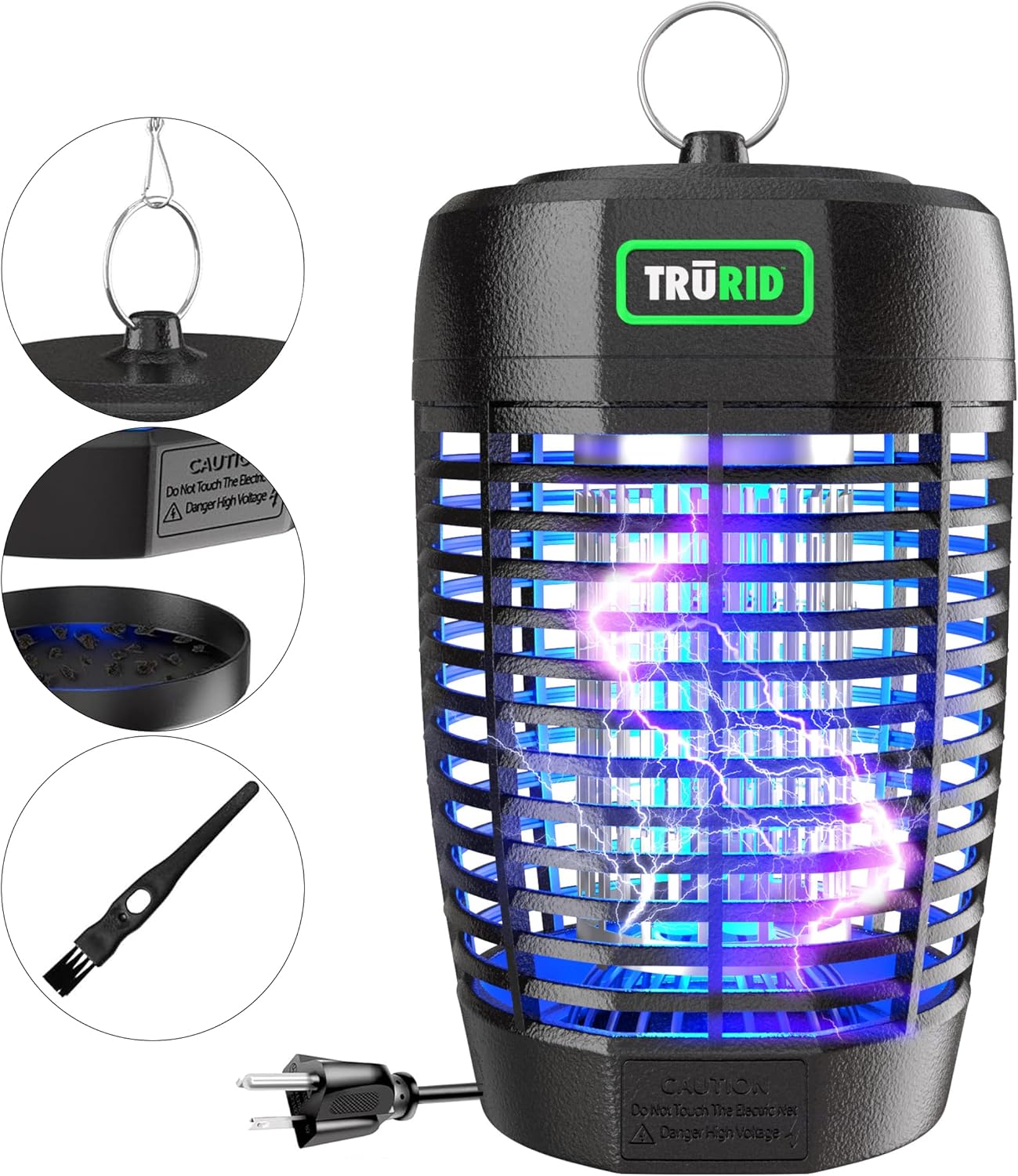 Exterminador de insectos al aire libre, Trurid, matamoscas eléctrico.