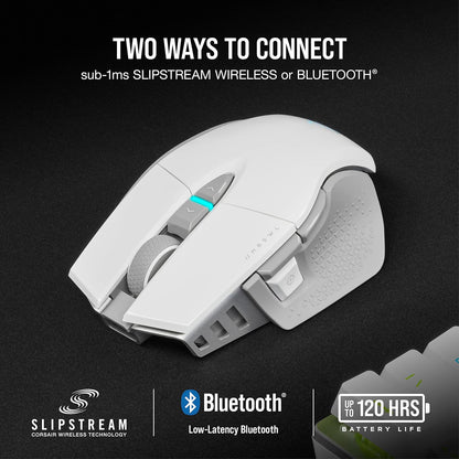 Mouse Gamer Corsair M65 RGB Ultra Wireless 26000 DPI Blanco