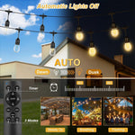 Cadena de luces solares ZJOJO con bombillas Edison para exterior — vista 5
