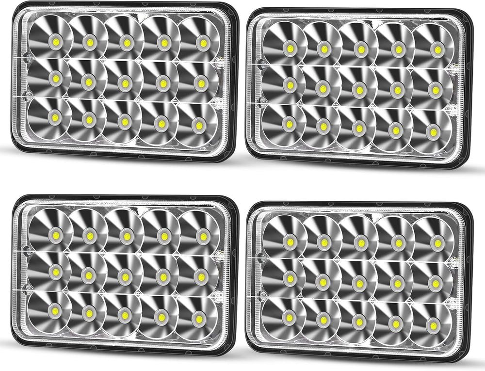 Luces LED de haz de sellado alto/bajo de 4 x 6 " para camioneta todoterreno