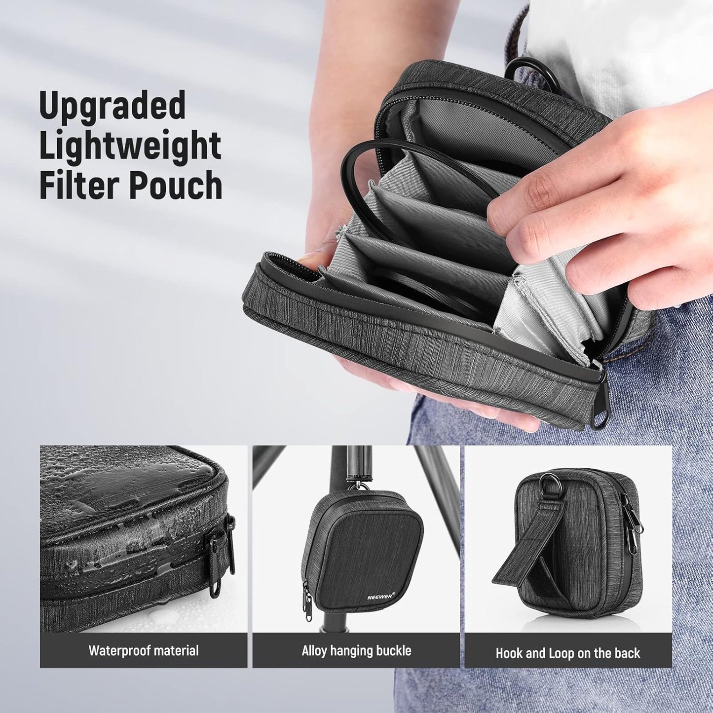 NEEWER Juego de filtros magnéticos ND 5 en 1, 49 mm