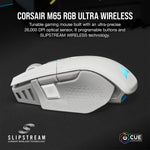 Mouse Gamer Corsair M65 RGB Ultra Wireless 26000 DPI Blanco