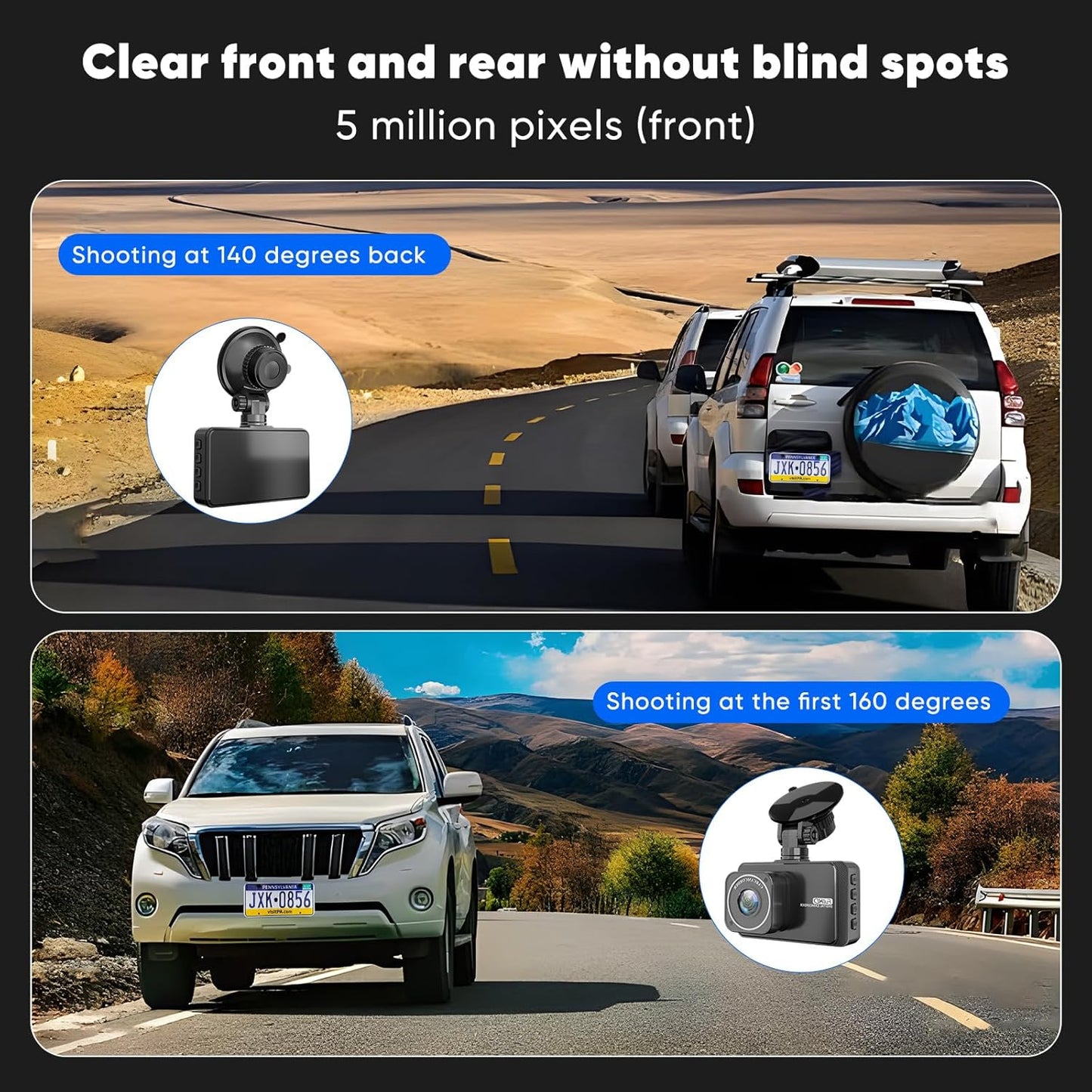 Dellfy dash cam Ultra HD delantera y trasera