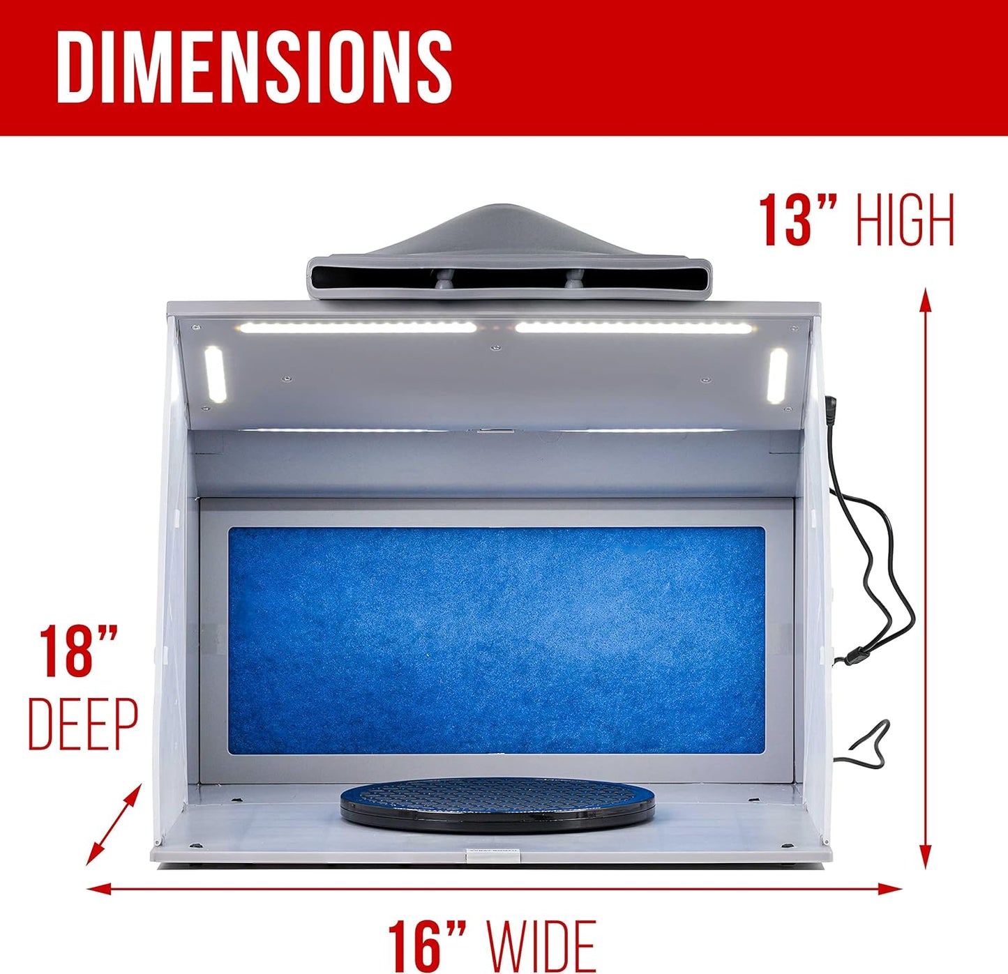 Cabina Portatil Para Pintura En Aerosol, Master Airbrush Kit.