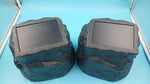 Altavoces solares con forma de roca para exteriores, LED- IP44 (DETALLE)