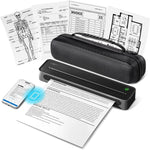 Impresora térmica Etikez D90E, portátil sin tinta con funda, 8.5 x 11.