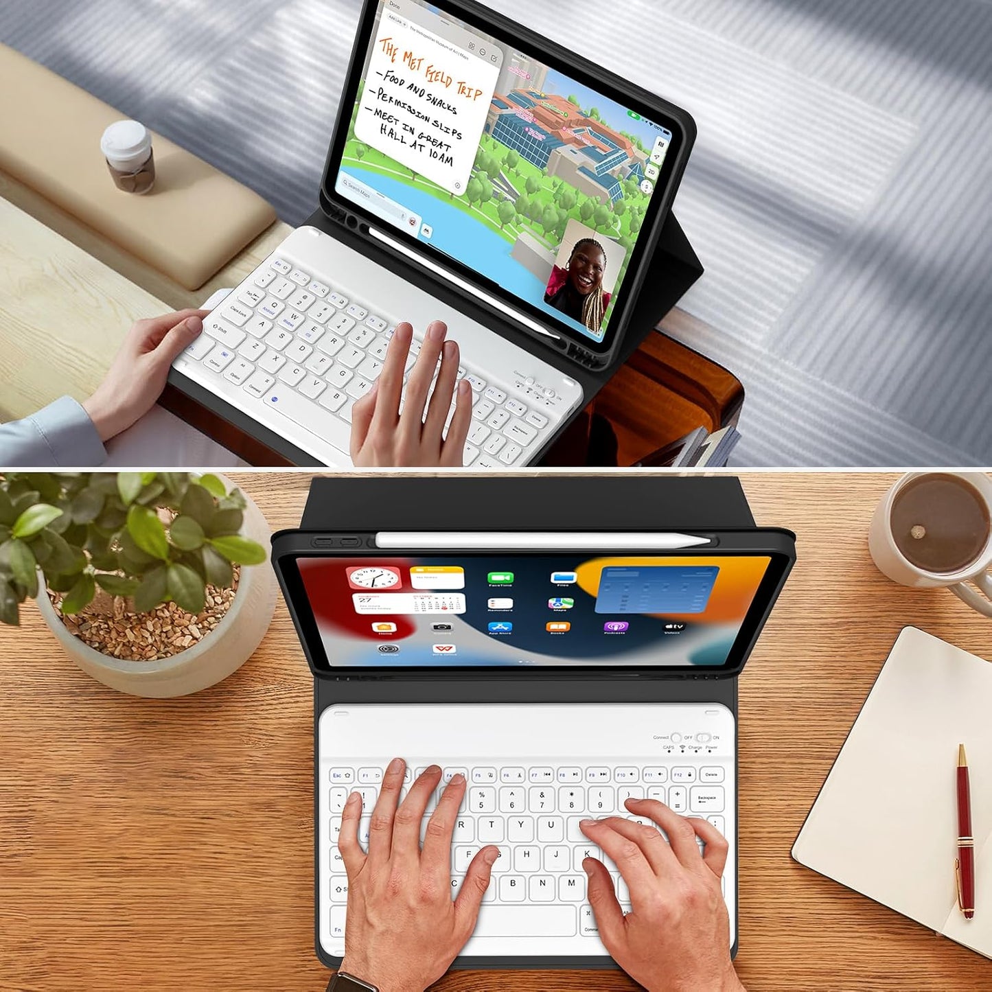 Funda con teclado para iPad Air 5/4 gen 10.9"