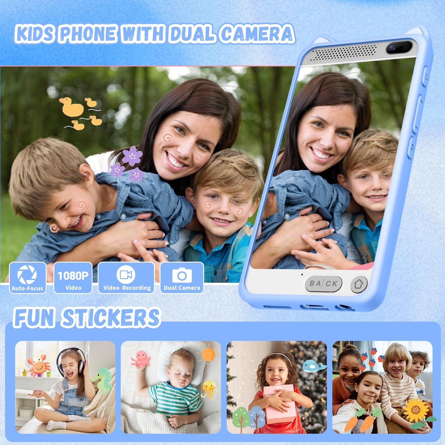 Teléfono para niños juegos, musica y aprendizaje