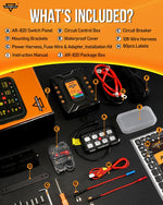 Panel de interruptores RGB de 8 vías, Auxbeam AR-820 (DETALLE)