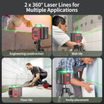 Nivel Láser Verde 8 Líneas 2x360° Autonivelante (USADO)