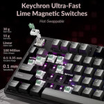 Teclado mecánico con cable Keychron C3/HE/TKL, interruptores magnéticos
