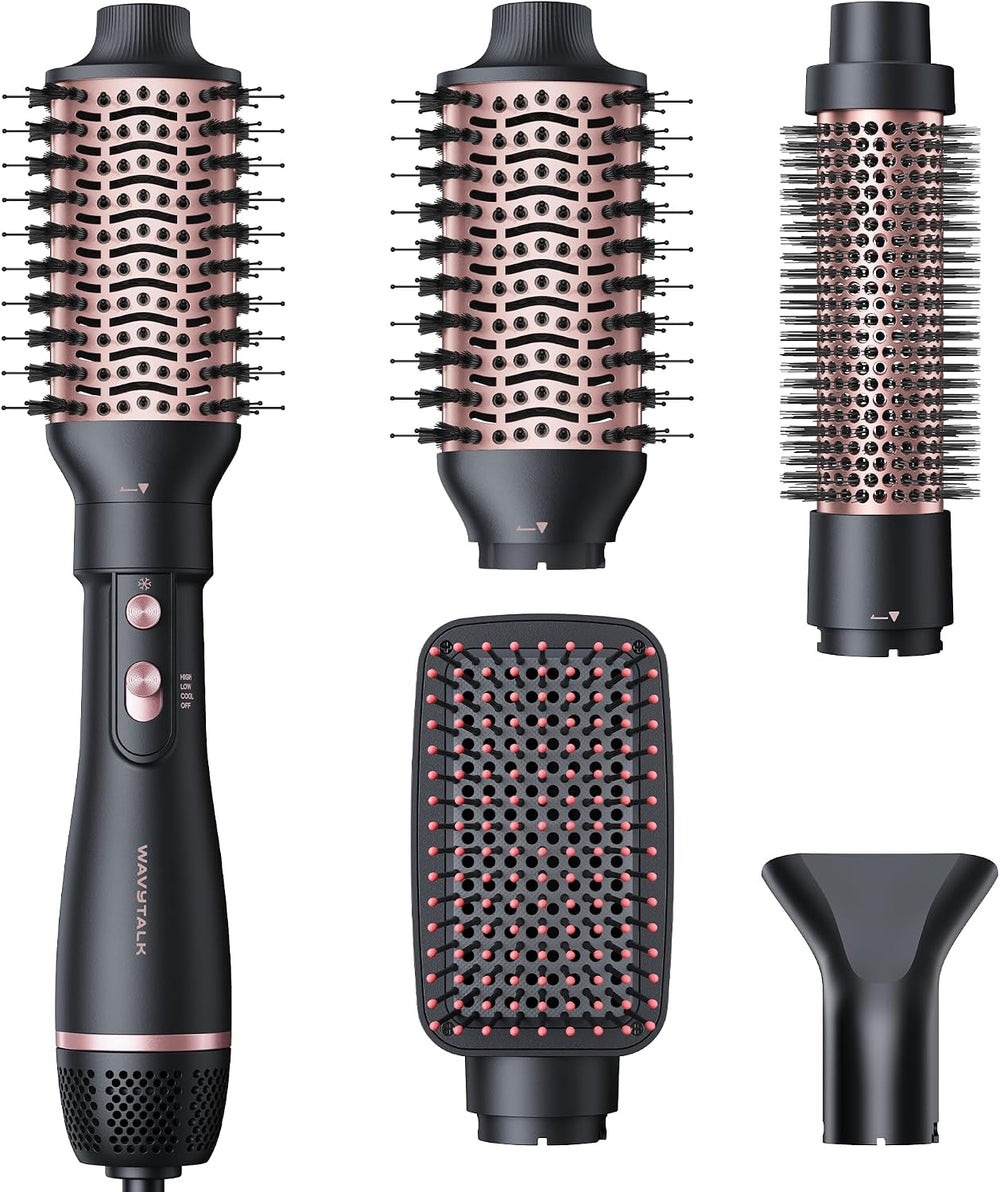 Set de Cepillos Wavytalk 4 en 1 para Secador de Pelo