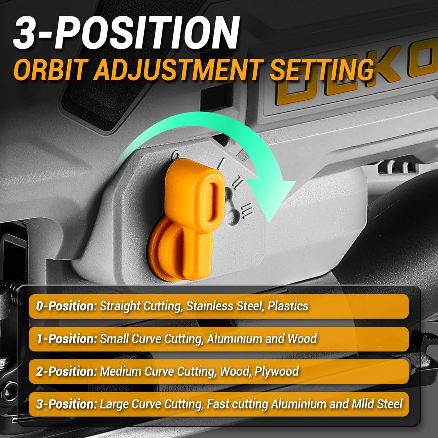 Herramientas eléctricas sierra eléctrica con regla guía DEKO