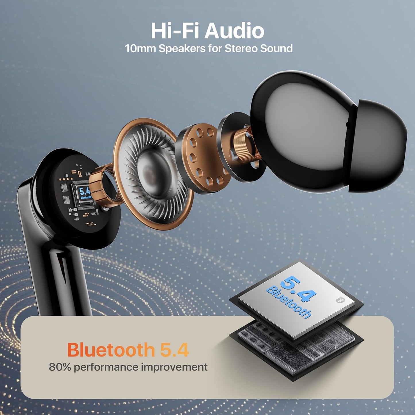 Auriculares con traductor de idiomas AI,en tiempo real.NEGROS,(USADOS).