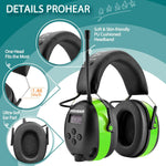 PROHEAR Auriculares de radio 033,Batería recargable USB C.