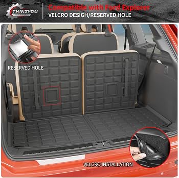 Tapete de cajuela TPE Thinzyou para Ford Explorer 2020-2026 6 asientos — vista 3