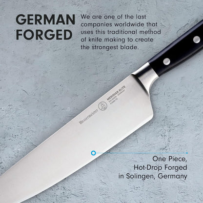 Cuchillo de chef, Messermeister Meridian Elite, 9", Stealth.