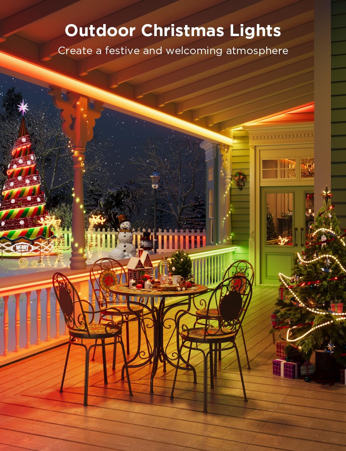 Tira de luces, smart, LED para exteriores, IP65 impermeable, Govee.