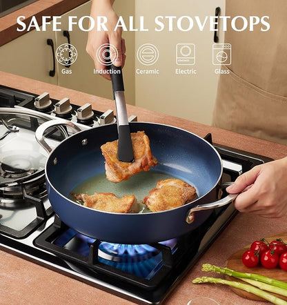 Sartén Honda Koch Systeme Cs 30cm Antiadherente C/Tapa