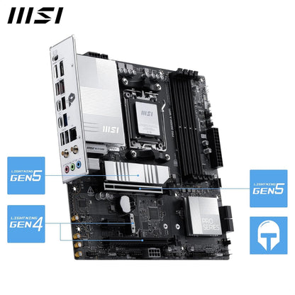 Tarjeta Madre MSI B850M-A WiFi AM5 DDR5 PCIe 5.0 Ryzen