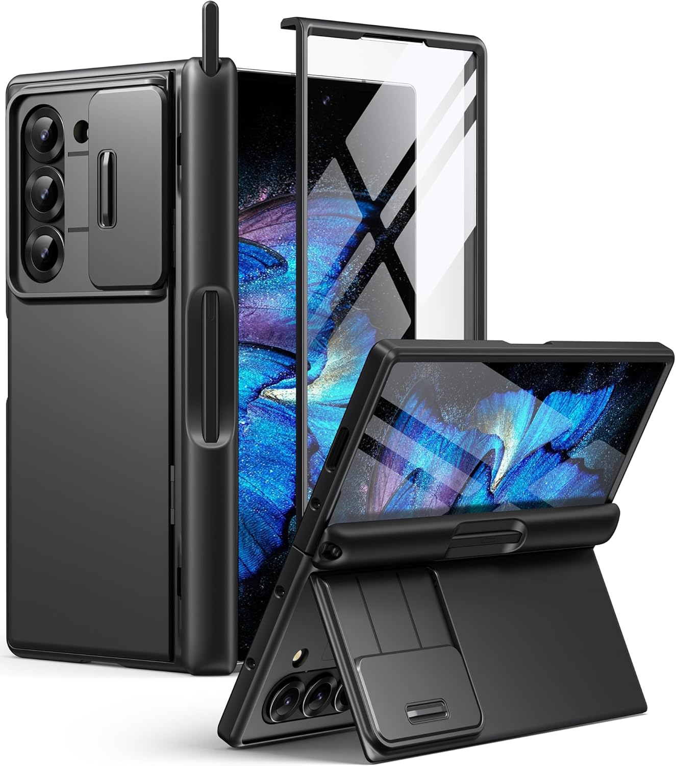 Funda para Galaxy Z Fold 6, protector de pantalla, soporte p/bolígrafo.