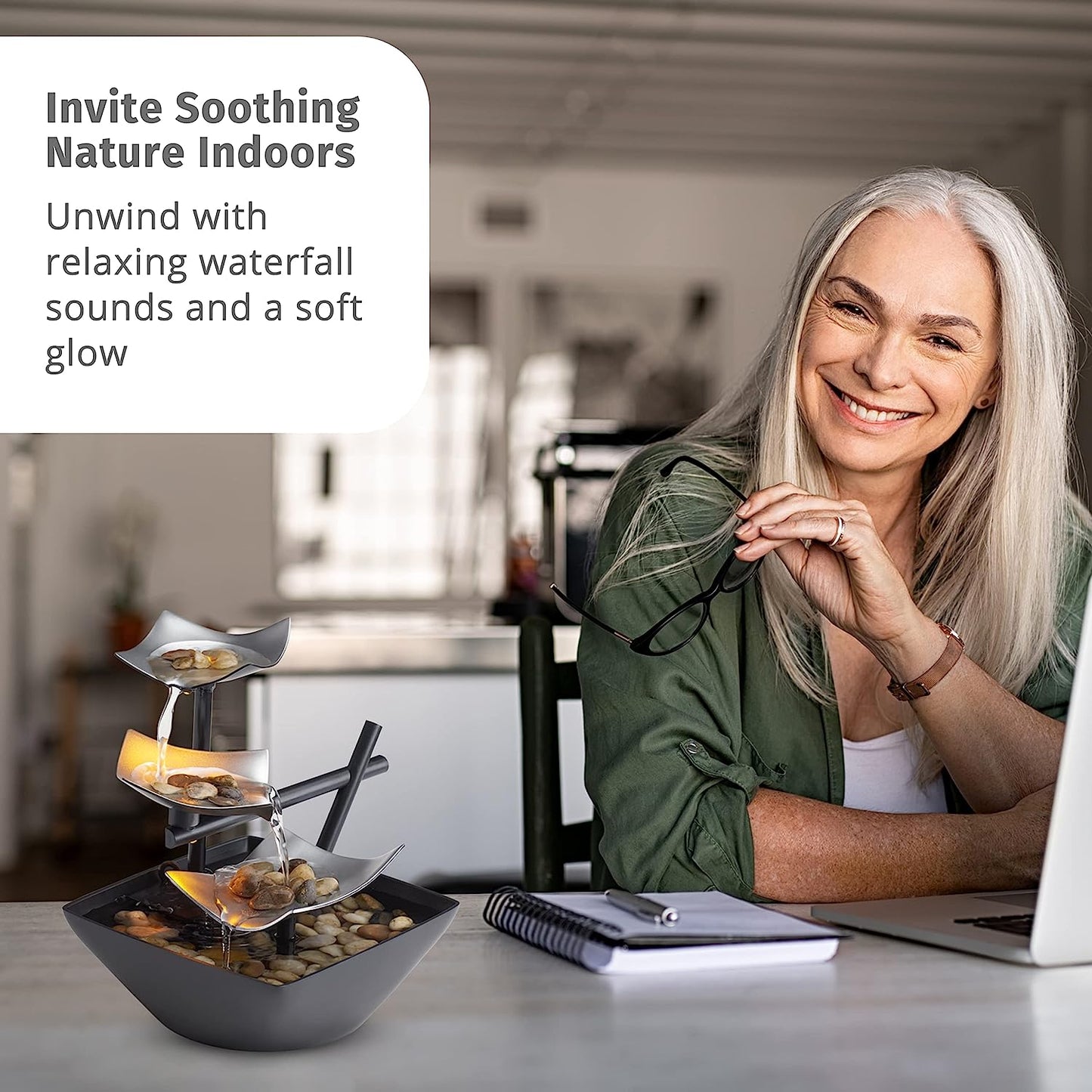 Fuente de relajación decoracion EnviraScape Silver Springs