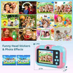 Cámara de fotos para niños con pantalla y tarjeta SD